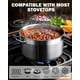 thumbnail image 4 of Cooks Standard Kitchen Juegos de utensilios de cocina de acero inoxidable, ollas y sartenes profesionales que incluyen cacerola, sartén para saltear, olla con tapas, 8 piezas, plateado, 4 of 5