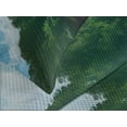 thumbnail image 4 of Ambesonne Lake Quilted Bedspread Set 3 Pcs, Wooden Boat Biograd Pier, Queen Size, Green Brown Pale Blue, 4 of 5