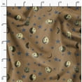 thumbnail image 2 of Soimoi Satin Silk Fabric Moon & Stars Galaxy Fabric Prints by Yard 42 Inch Wide, 2 of 6