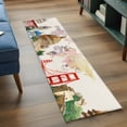 thumbnail image 4 of World Map Kitchen Runner Rug 2x6 Washable Runners for Hallway Non Slip Farmhouse Famous Building Tourism Bridge Large Area Rug Indoor Floor Carpet for Bathroom Laundry Entryway Bedroom Living Room, 4 of 8
