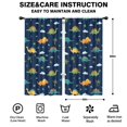 thumbnail image 2 of Blackout Kids Curtains,Dark Blue Dinosaurs Palms Clouds Pattern Childrens Insulated Curtains Set Of 2,Bedroom Essentials,Toddler Room Decor 42"x84", 2 of 5