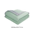 thumbnail image 3 of FeiFu 39.37×31.50in Solid Color Ice Silk Summer Cool Blanket Ice Silk Fabric Offers Cool Color Block Design Looks Stylish Breathable Blanket, 3 of 7