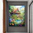 thumbnail image 3 of Hilo Algodón Ecológico Bordado Punto Cruz Impreso 14CT Paisaje Cabaña 55x70cm, 3 of 9