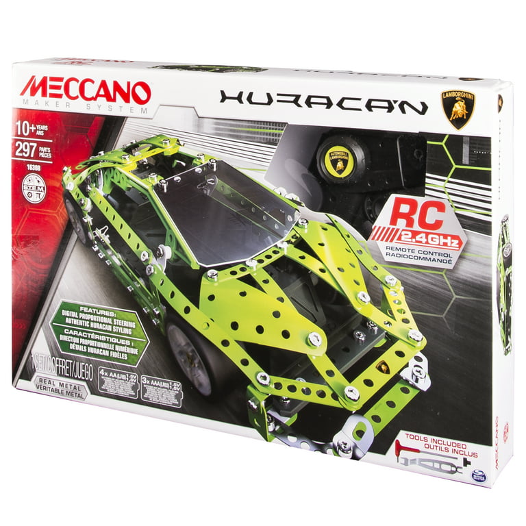 Lamborghini Huracan 2.4 GHz Remote Control by Meccano 297 pieces STEM  Supercar