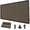 Mocha, variant on 6'X10' Rectangular 200 GSM UV Protected 100% HDPE Shade Cloth with Grommets,90% UV Block Outdoor Canopy Screen,Mocha