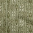 thumbnail image 1 of oneOone Rayon Olive Green Fabric Asian Block Sewing Craft Projects Fabric Prints By Yard 56 Inch Wide, 1 of 4