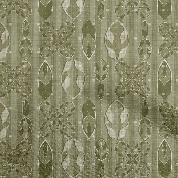 oneOone Polyester Spandex Olive Green Fabric Asian Block Sewing Craft Projects Fabric Prints By Yard 56 Inch Wide