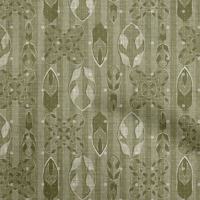 oneOone Rayon Olive Green Fabric Asian Block Sewing Craft Projects Fabric Prints By Yard 56 Inch Wide