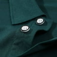 thumbnail image 5 of QATAINLAV Mens Big and Tall Polos Shirts Casual Button Lapel Tee Tops Solid Color Short Sleeve Golf Shirt 2025 Going Out Outfits Army Green L, 5 of 8