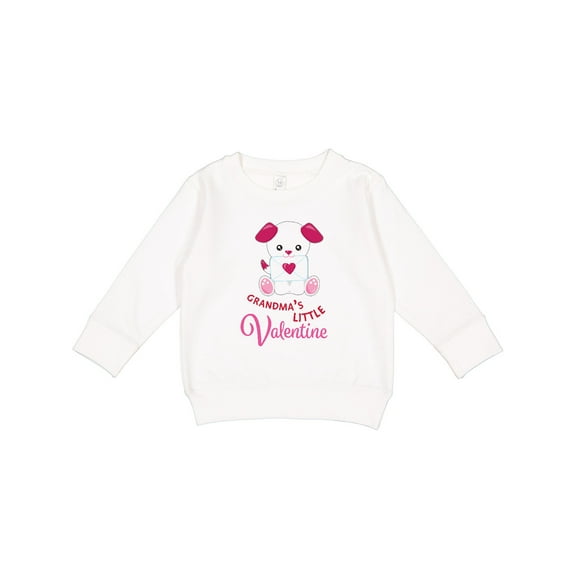 Inktastic Grandma's Little Valentine Toddler Sweatshirt