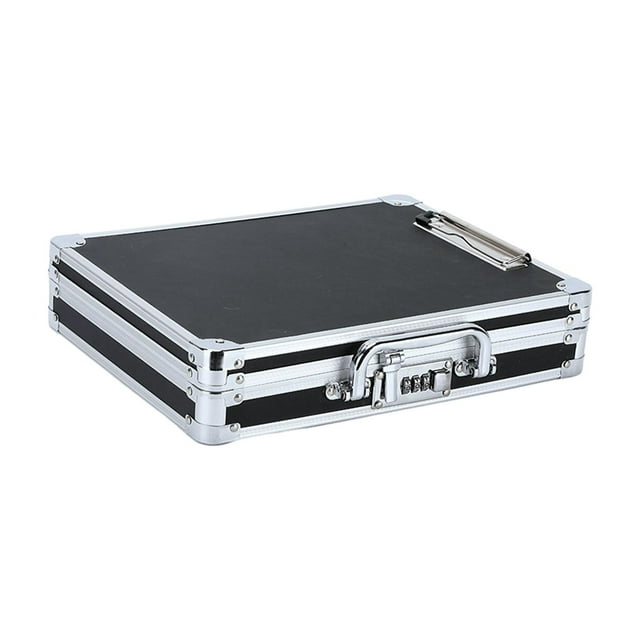 Estuche de almacenamiento de aleación de aluminio,Maletín de aluminio,Caja de herramientas para el hogar,Estuche rígido de aluminio para hombres,Viaje