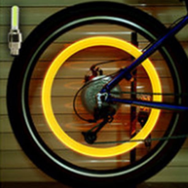 Luces para ruedas de bicicleta, 2 piezas, luz para rueda de motocicleta, luz para tapa de válvula de neumático, luz para tapa de válvula de rueda, funcionalidad versátil