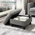 thumbnail image 5 of Walsunny 78" Convertible Sectional Sofa Couch L Shaped Couch Sofa for Living Room,Small 3 Seater Sofa Couch with Storage Ottoman and Side Pockets(Light Gray), 5 of 5