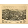 thumbnail image 3 of Burleigh 24x18 Black Modern Framed Museum Art Print Titled - Fort Plain Nelliston New York - Burleigh 1891, 3 of 5