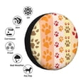 thumbnail image 6 of DouZhe Waterproof Spare Tire Cover, Fun Dog Paw Print Prints Adjustable Wheel Covers Fit for Jeep Trailer RV SUV Car, 15 inch, 6 of 7