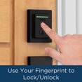 thumbnail image 4 of Halo Touch Smart Door Lock - Contemporary Matte Black Finish + Fingerprint Access, 4 of 11