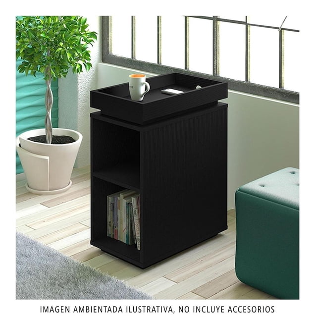 Mesa Lateral Bertolini Olivia Negro