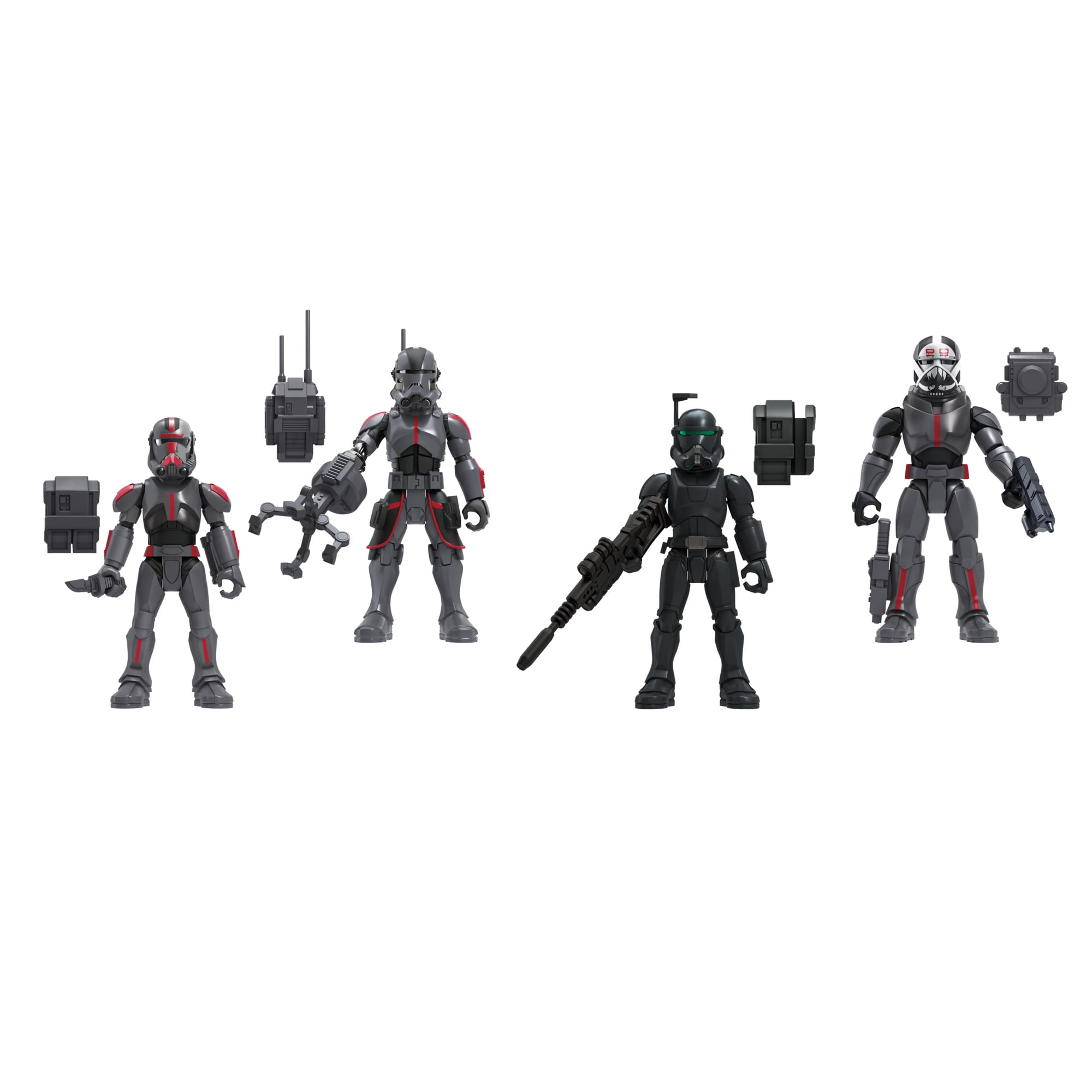 Star Wars Mission Fleet Clone Commando Clash Action Figure Set, 14 Pieces
