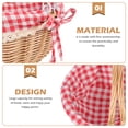thumbnail image 4 of Cesta de picnic portátil Cesta decorativa de canasta de recolección al aire libre Canasta de almacenamiento, 4 of 5