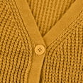 thumbnail image 3 of Stichou Women's 2025 Fashion Casual Oversized Open Front Batwing Long Sleeve Chunky Knit Cardigans Sweaters Outerwear Coats Yellow 2XL, 3 of 5