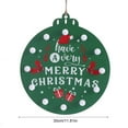 thumbnail image 3 of Christmas Wooden LED Decorative Wall Hanging Paintings - "Merry Christmas" Crafts with Ambiance Lights, Perfect for Home Wall Decor & Holiday Christmas Display, Green, 11.81in/30cm, 3 of 8
