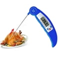 thumbnail image 1 of Djiypn Fast Read Digital Thermometer Cooking Food and Meat, Waterproof Auto OFF Bright LCD Screen, Motion Sensing Food Thermometer for Kitchen Oven Grill Candy BBQ, Blue, 1 of 7