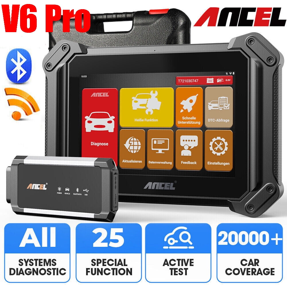 Ancel V6 Pro OBD2 Scanner Code Reader Bidirectional All System Auto