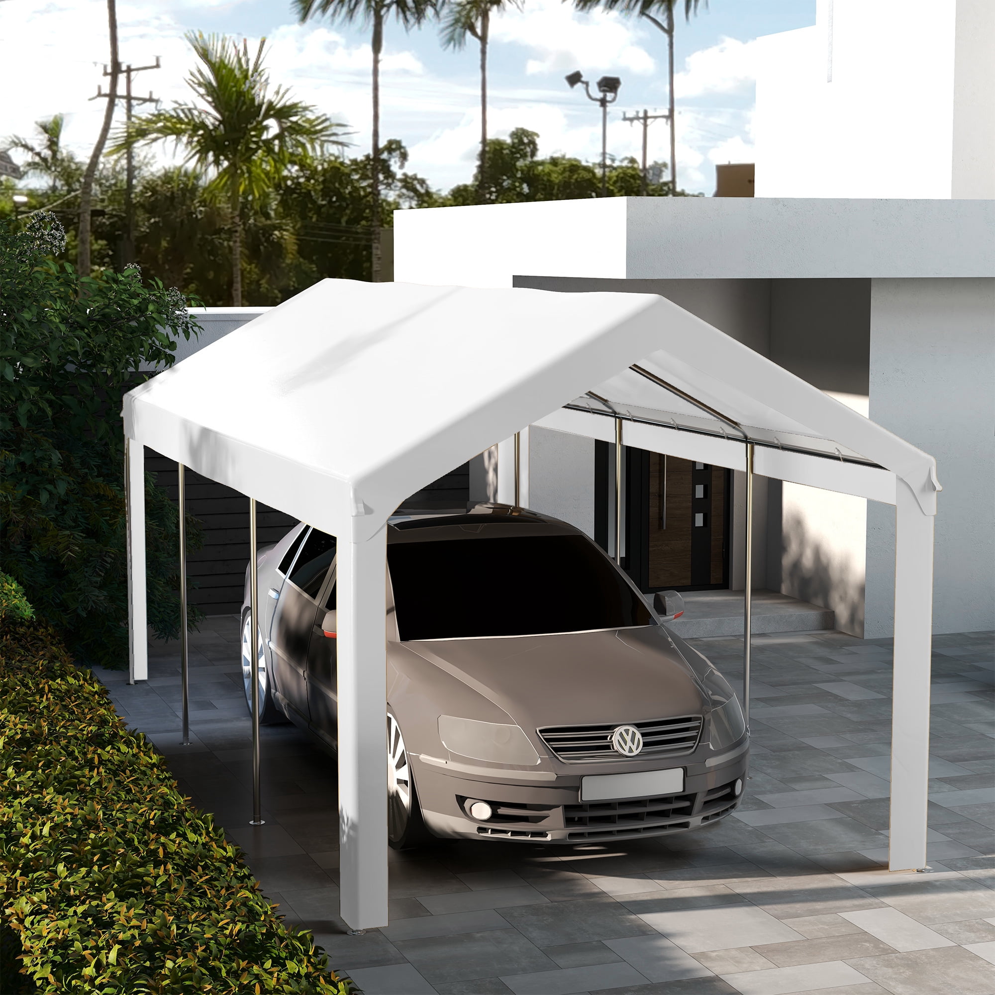 10 x 20ft Carport Roof, UV Resistant Canopy Replacement, Fits 84C-378V00 and 84C-206 Series, White