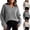 Dark Blue, variant on Xdegoge Womens V Neck Ribbed Knit Sweater Slouchy Loose Fit Long Sleeve Pullover Tops Casual Chunky Drop Shoulder Jumper Fall Winter Warm Cozy Knitwear