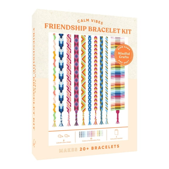 Mindful Crafts: Calm Vibes Friendship Bracelet Kit (Kit)
