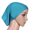 thumbnail image 4 of Kelon Women's Solid Cotton Underscarf, Soft Muslim Hijab Cap, Stretch Turban Head Wrap, Breathable Head Cover, Casual Daily & Chemo Headwear for Outdoor Daily Use, One Size Heardband, 4 of 5