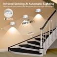 thumbnail image 4 of LED Wall Lights, Magnetic Wall Light with Motion Detection, 360°Rotatable & Rechargeable Wall Lights, 3 Color Temperatures & Stepless Dimming, Wireless Lights for Reading, Corridor, Pictures, Makeup, 4 of 7