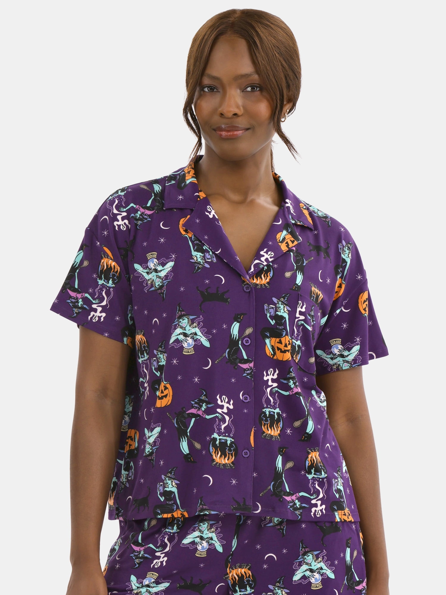 Way to Celebrate Women's Top and Shorts Pajama Set, 2-Piece, Sizes XS-3X