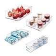 thumbnail image 2 of iDesign, Refrigerator, Freezer, and Pantry Storage Bins, 4 Pack, Clear, 2 of 7