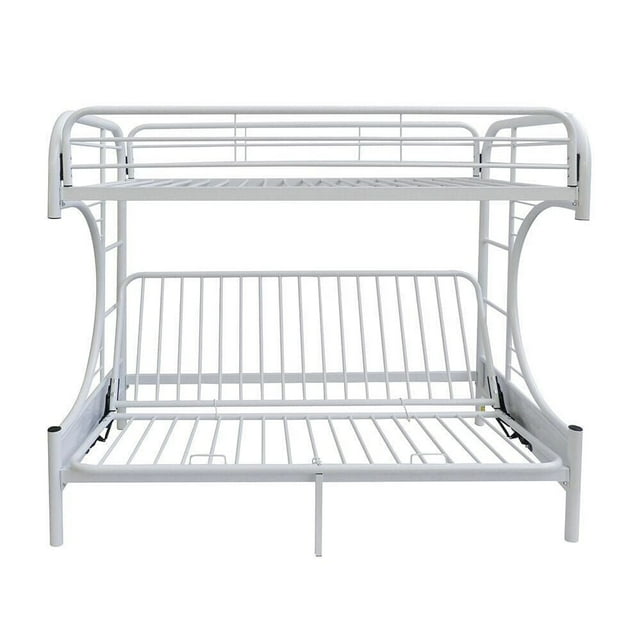 ACME Eclipse Twin over Full Futon Bunk Bed in White