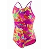 Swimwear Girls Tropical Floral Strappy Swimsuit 10