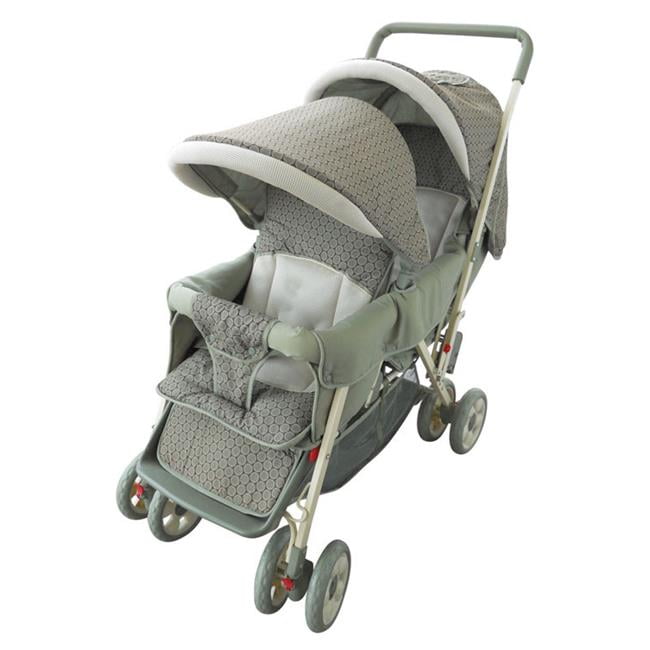 Double stroller Tandem style With 2 canopies