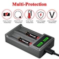 thumbnail image 3 of Batmax 4 pilas recargables AAAA Ni-MH + cargador USB dual LED con puerto tipo C para l&aacute;piz &oacute;ptico activo y m&aacute;s; A, AA, AAA, AAAA, AAAA, AAAA, N tama&ntilde;o, C ba, 3 of 8