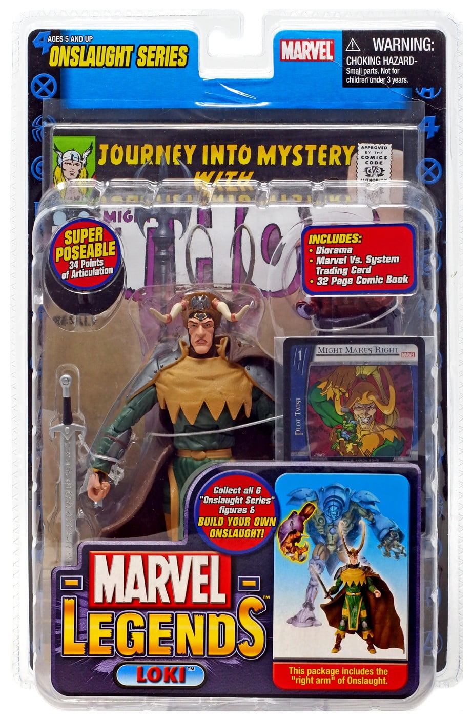 Marvel Series 13 Onslaught Loki Action Figure (Crown of Lies Variant) -  Walmart.com