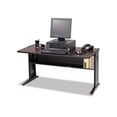 thumbnail image 2 of Safco 48" Reversible Top Wood Computer Desk Credenza in Mahogany and Oak, 2 of 2