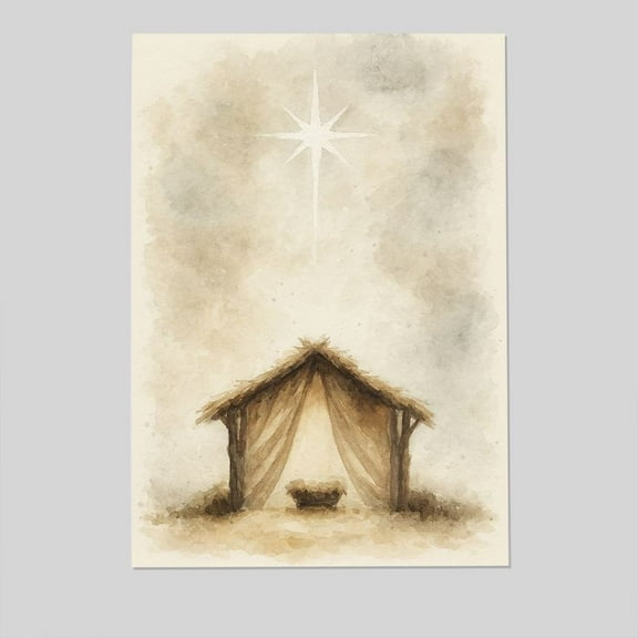Christmas Manger Wall Art Poster, One Sheet Wall Size 24''x36'' -Gategoo