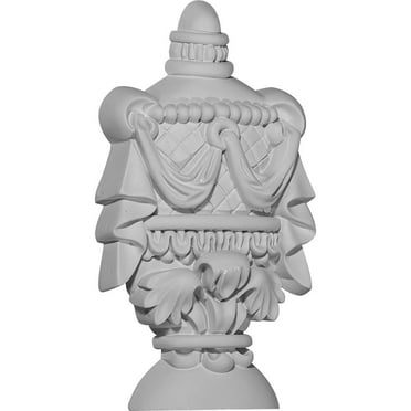 Ekena Millwork 4"W x 6 7/8"H x 1 1/8"P Urn Center Onlay