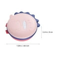 thumbnail image 2 of OUNONA Kids Divided Plate Pink Round with Divided Sections Suction Plate 1Set, 2 of 3