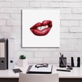 thumbnail image 5 of Epic Graffiti 'Emotion Lips III' by Grace Popp, Giclee Canvas Wall Art, 18"x18", 5 of 8