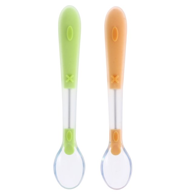 2PCS Adorable Baby Spoons Utensils Set Lovely Children Kids Toddler Spoon