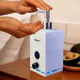 thumbnail image 1 of Calentador de aceite Meigons para masaje con 2 dispensadores de botellas de aceite, color blanco, 1 of 7