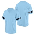 thumbnail image 4 of Plain Blank Football Jerseys For Women Unisex Athletic T-Shirts Practice Sports Uniforms Outfits Light Blue 2XL, 4 of 5