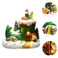 thumbnail image 6 of S SERENABLE Christmas Snow Scene Lighted Miniature Desktop Ornament Resin Fairy Garden Statue for Wedding, Home or Garden Decor Versatile Boot, 6 of 8