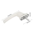 thumbnail image 3 of With Round Base Window Opener Window Handle, Baked White Paint Window Crank Handle, For Plastic Window Flat Opening Door Steel Door Home, 3 of 8