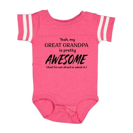 

Inktastic Yeah My Great Grandpa is Pretty Awesome Gift Baby Boy or Baby Girl Bodysuit